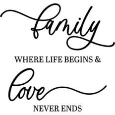 Family Where Life Begins And Love Never Ends