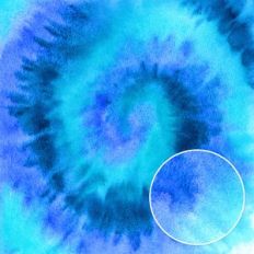 Aqua Blue Navy Watercolor Tie Dye Background Pattern