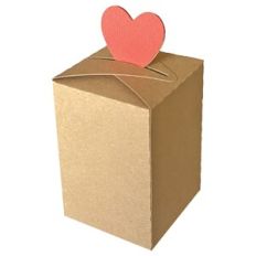 Fold Over Rectangle Heart Box