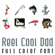 Reel Cool Dad Full Color Font