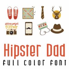 Hipster Dad Full Color Font