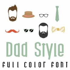 Dad Style Full Color Font