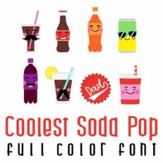 Coolest Soda Pop Full Color Font