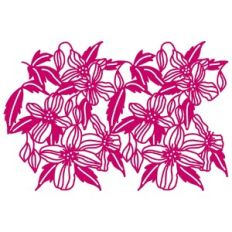 Flowering Clematis Repeating Background