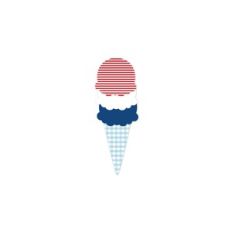 Patriotic Ice Cream Cone