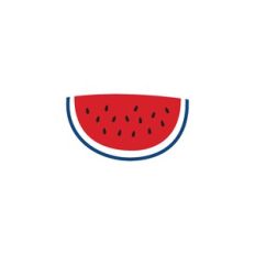 Red White and Blue Watermelon