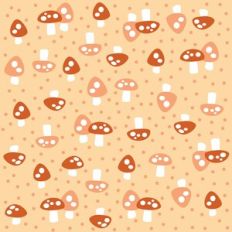 Mushrooms background pattern