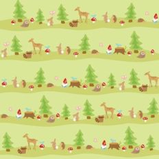 Woodland green background pattern