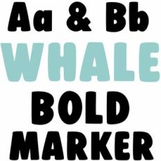 whale bold marker font