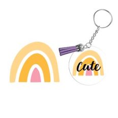 Boho Rainbow Pattern, Keychain Patterns