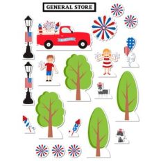 Chipboard Village July 4 Embellishments