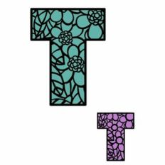Floral Alphabet - Letter T