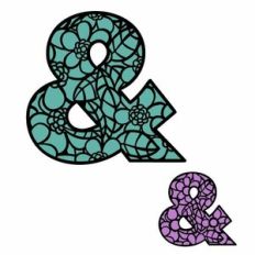 Floral Alphabet - Ampersand
