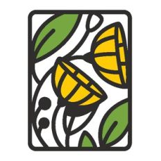 Flower cups - A2 card design 2