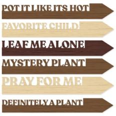 Funny Plant Labels