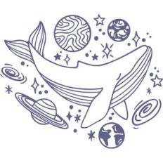 whale in space