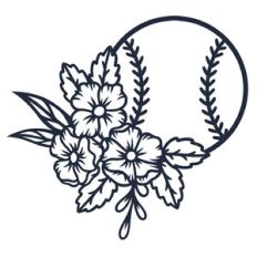 Floral Baseball