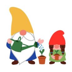 Gnomes Gardening