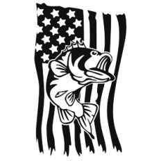 Fish with Flag