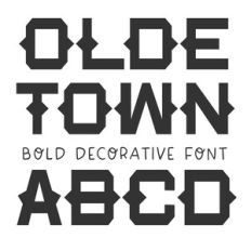 BFC Olde Town Display Font