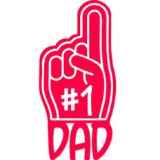 #1 Dad Foam Finger