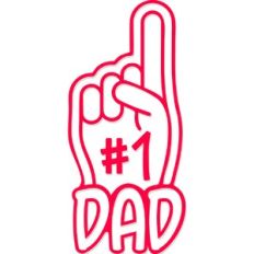 #1 Dad Foam Finger