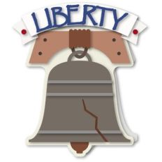 Card Liberty Bell Shaped