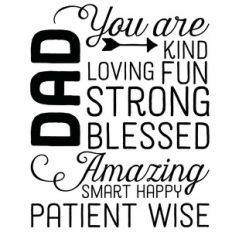 Dad Word Art Wall Art Subway Art