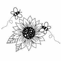 Sunflower and Bees
