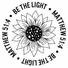 Be The Light Sunflower Scripture