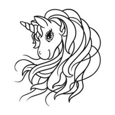 Unicorn face