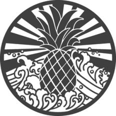 Pineapple with Beach Waves