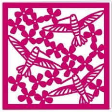 Hummingbird and Flowers Card