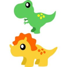 cute dinosaur set