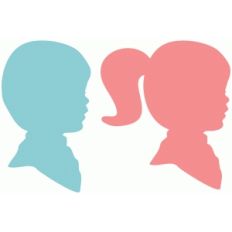 boy and girl silhouette