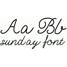 sunday font