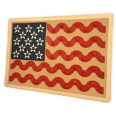 Card Flag Stars Studded 5x7