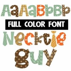 Necktie Guy Color Font