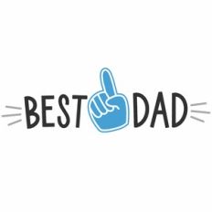 Number 1 Best Dad Foam Finger