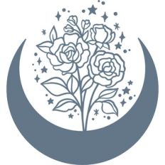 bouquet with moon