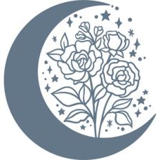 bouquet with moon