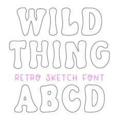 BFC Wild Thing Retro Sketch Font