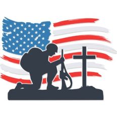 Kneeling American Soldier