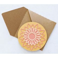 flower card and envelope