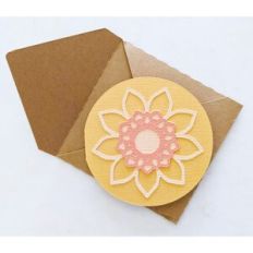 flower card and envelope