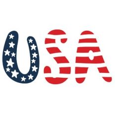 USA cute American flag
