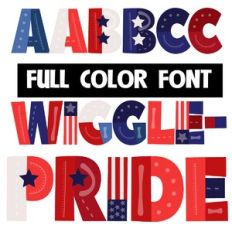 Wigglepride Color Font
