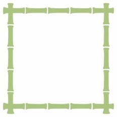 Bamboo Luau Square Frame