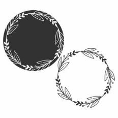 Set of Two Leaf Frames