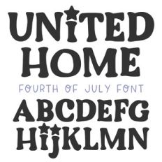 BFC United Home 4th of July Font